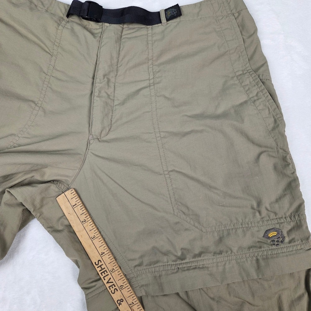 Cargo Pants Mountain Hardware Men 32 Khaki Convertible Hiking Outdoor Utility - Picture 6 of 13